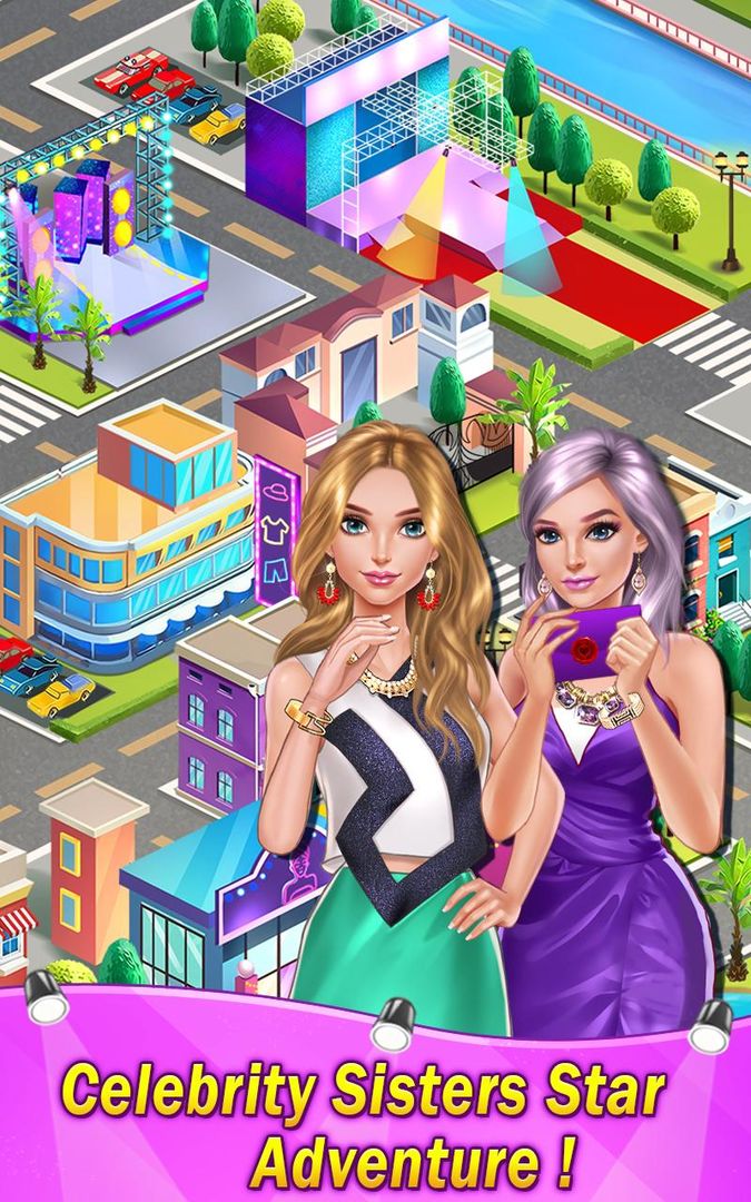 Celebrity Sisters: Top Fashion 게임 스크린 샷