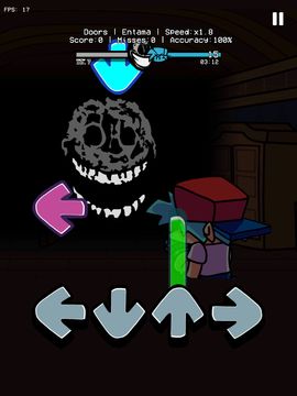 FNF Mod vs Funkin DOORS V2.0 ゲームのスクリーンショット