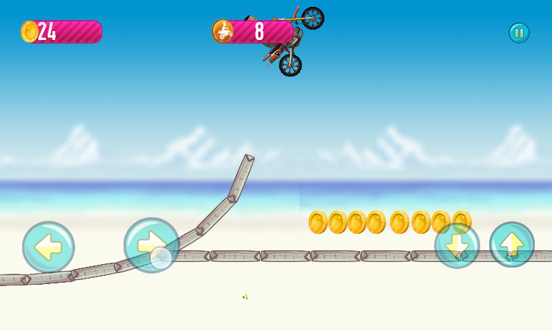 The crazy lil drive motobike ron Game Screenshot