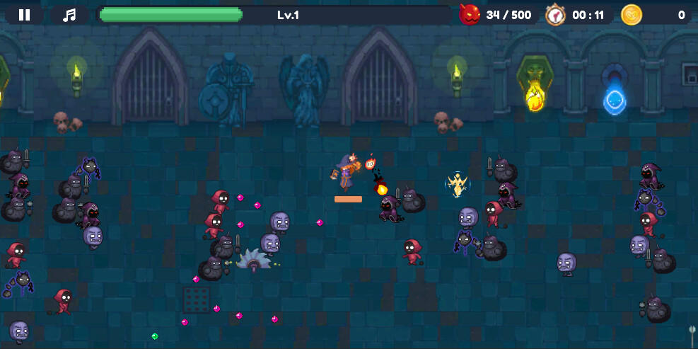 Scroll Survival screenshot game