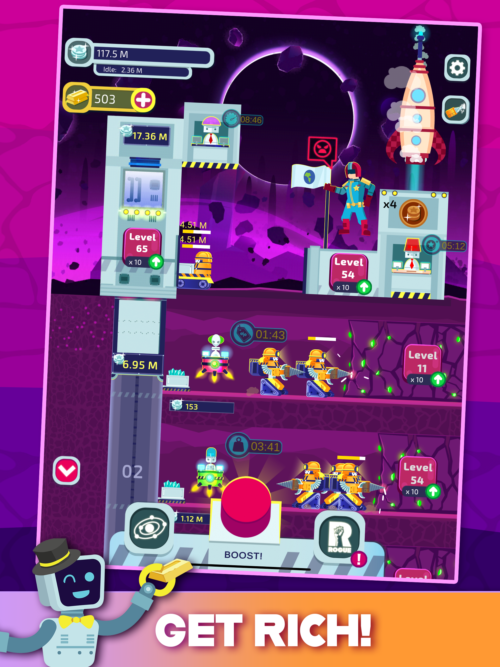 Milky Way Miner: Alien Worlds Game Screenshot