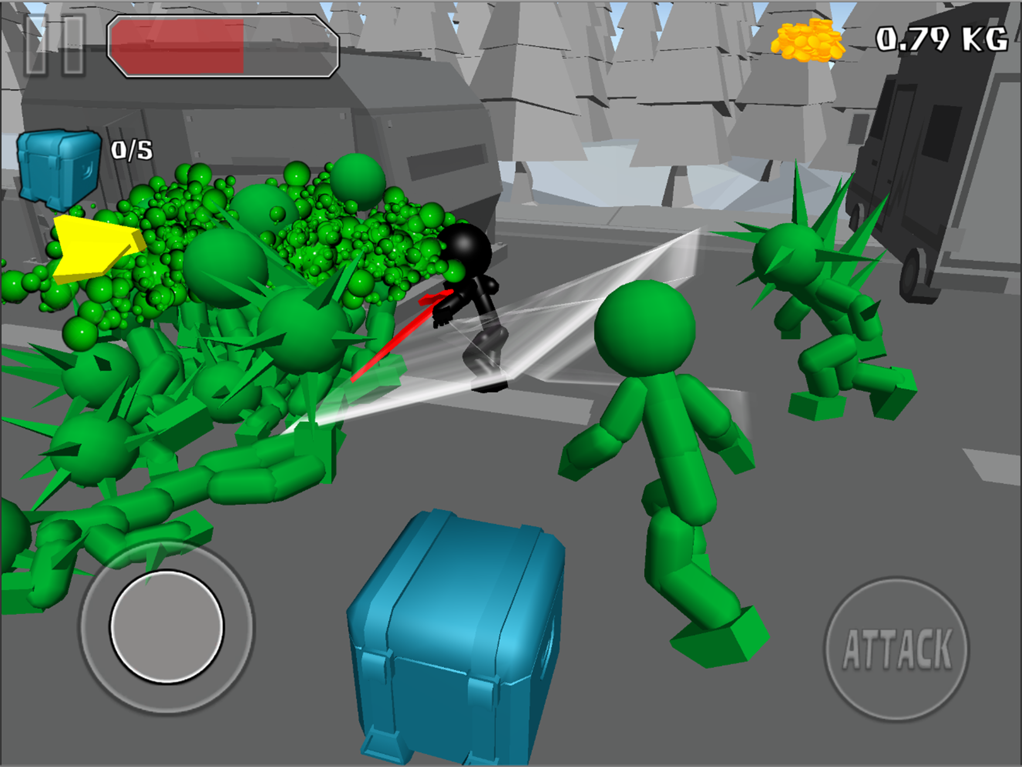 Screenshot of Stickman Killing Zombie 3D