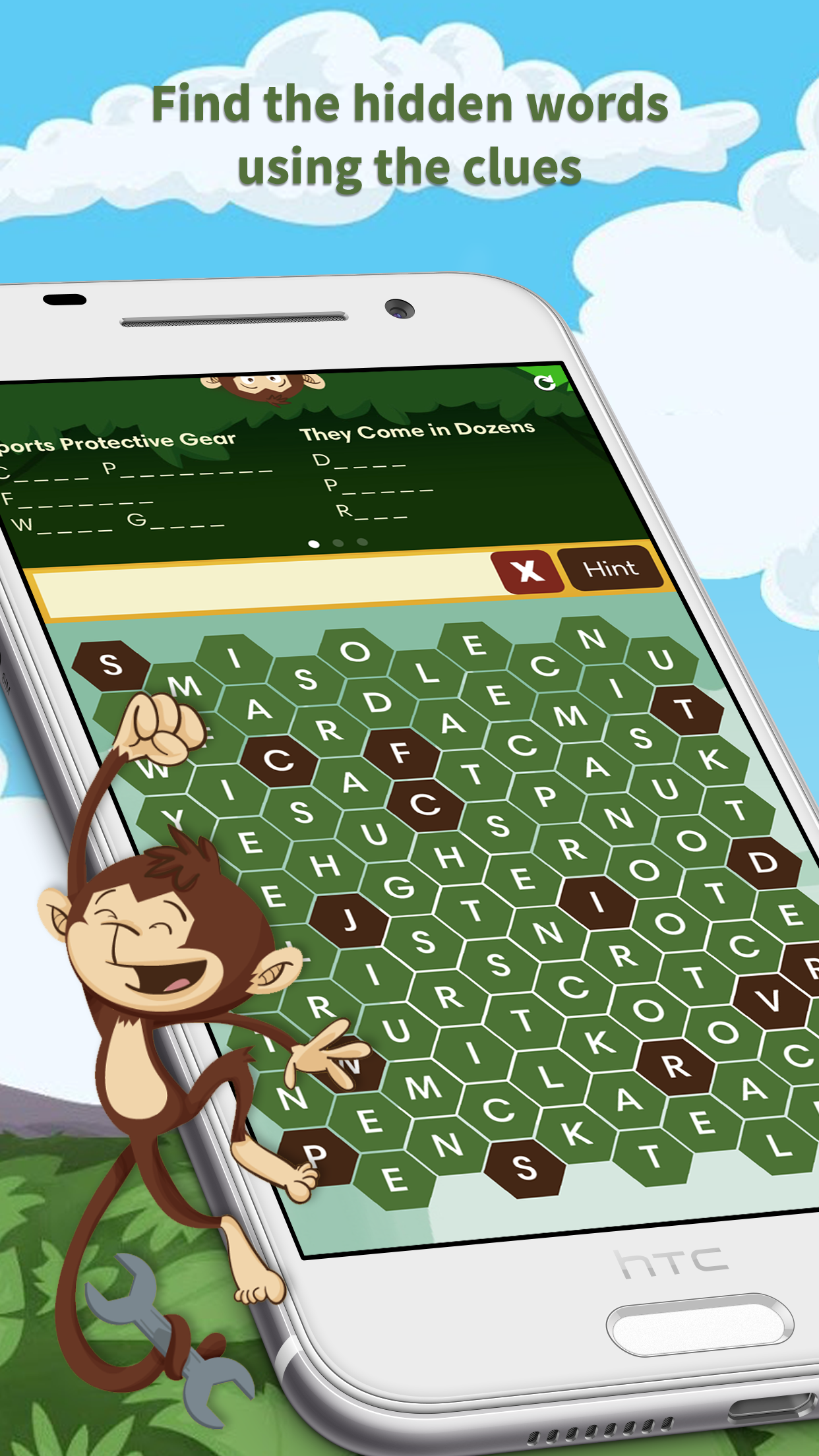 Monkey Wrench – Word Search ภาพหน้าจอเกม