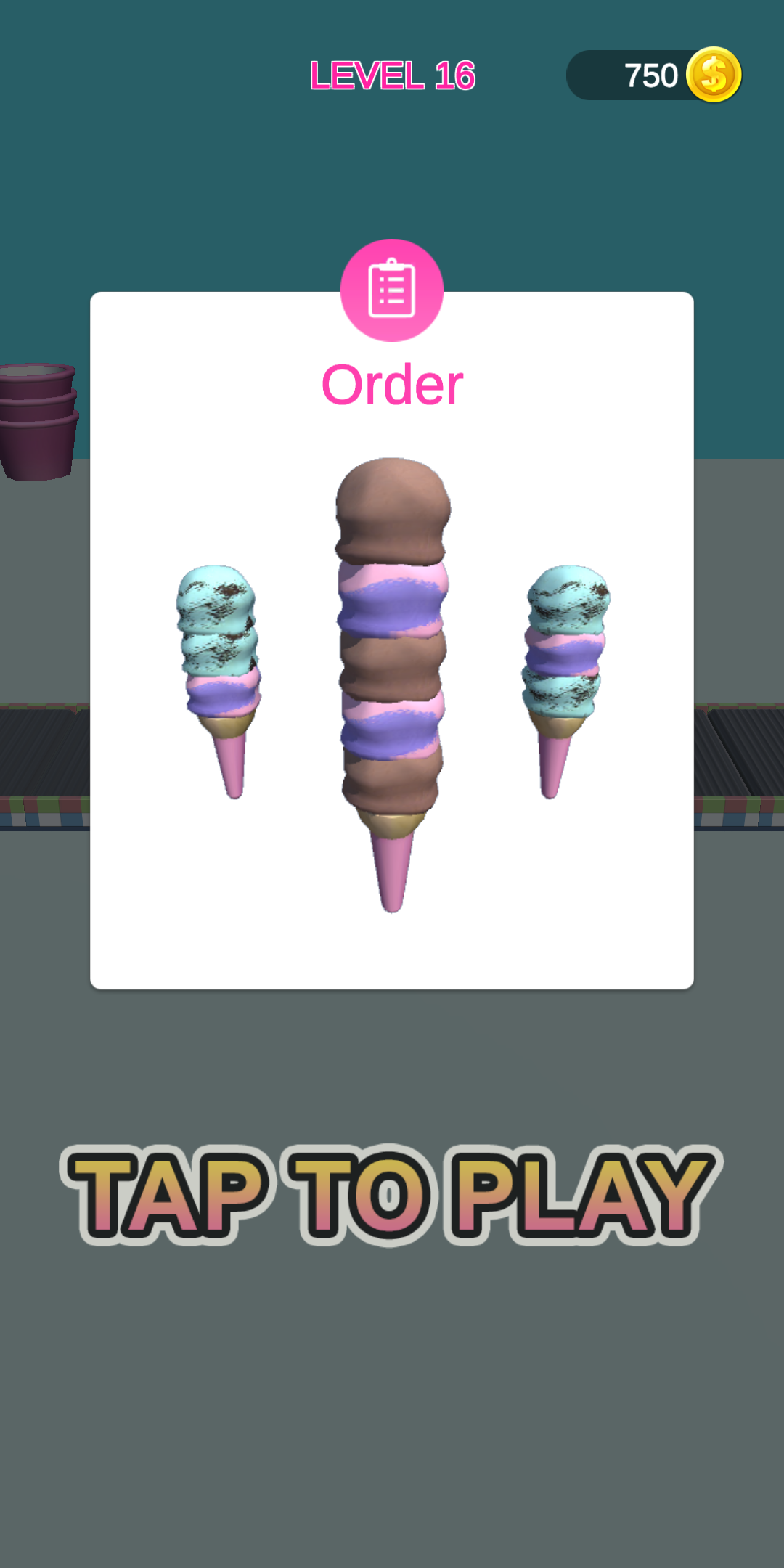 Stack Ice Cream Game Screenshot