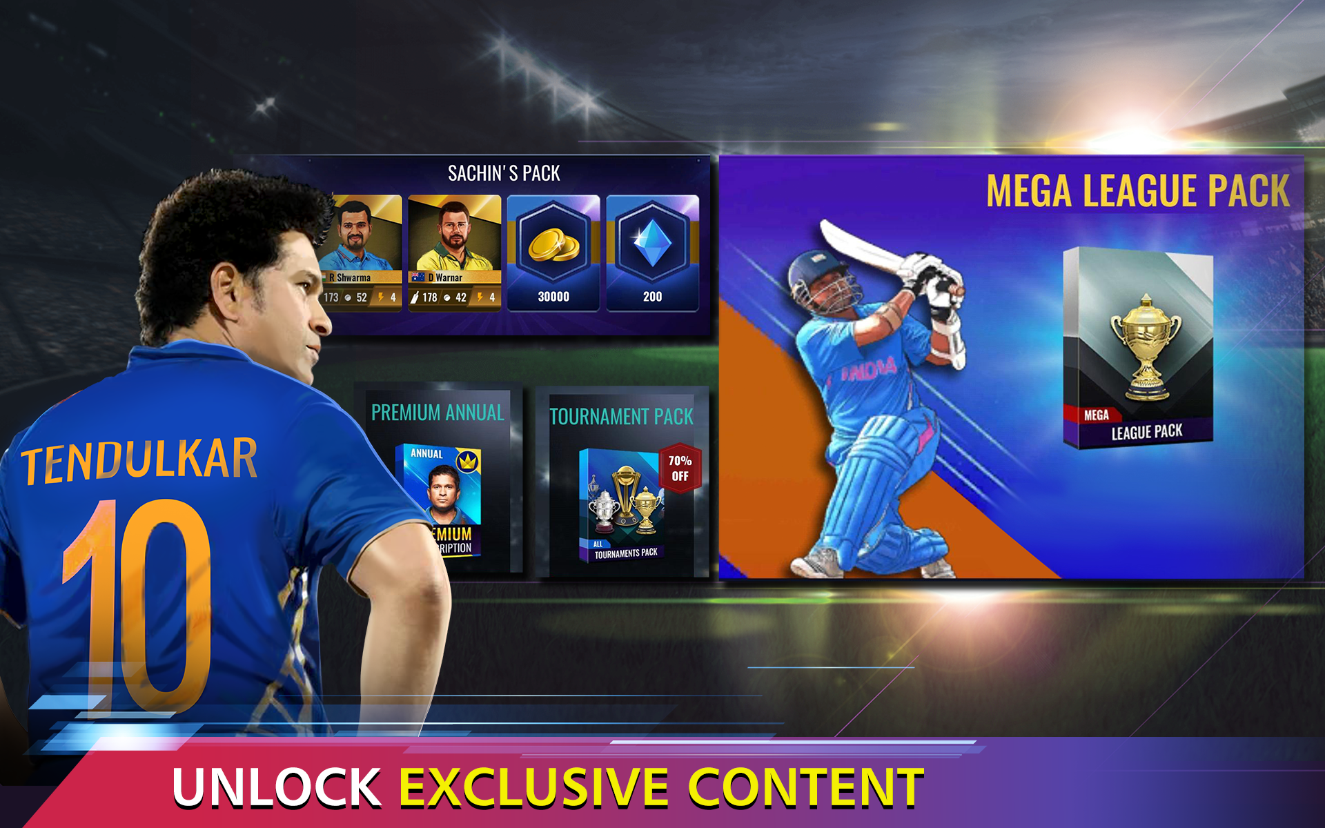 Sachin Saga Cricket Champions Game Screenshot
