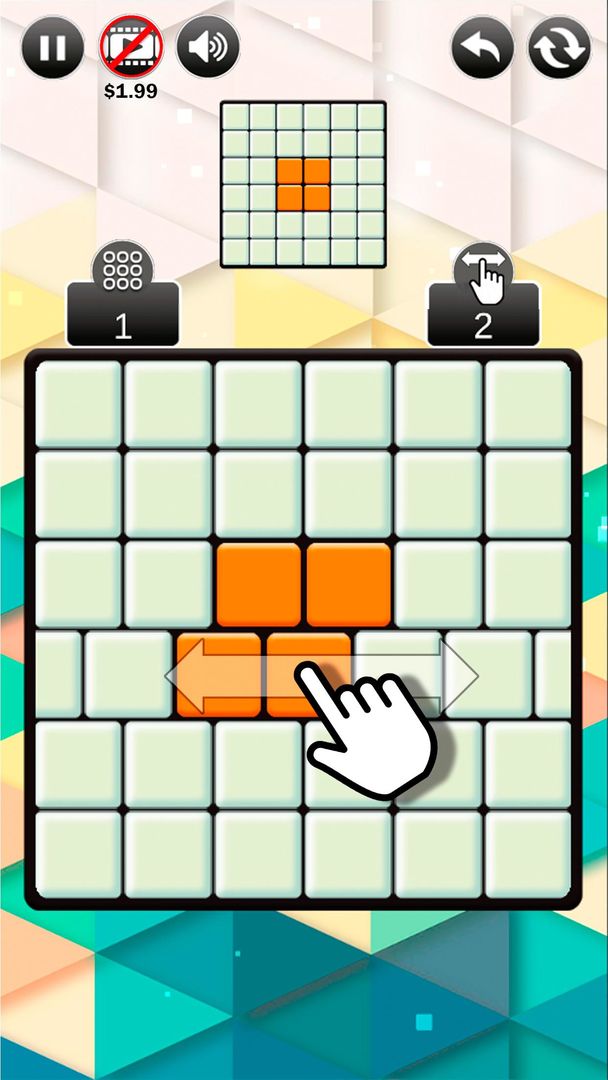 Screenshot of Sliding Tiles Puzzle