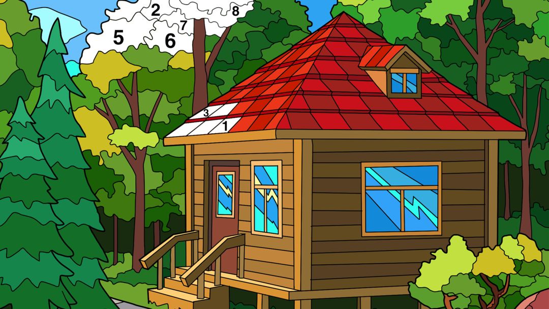 Screenshot of Coloring Book: Color by Number