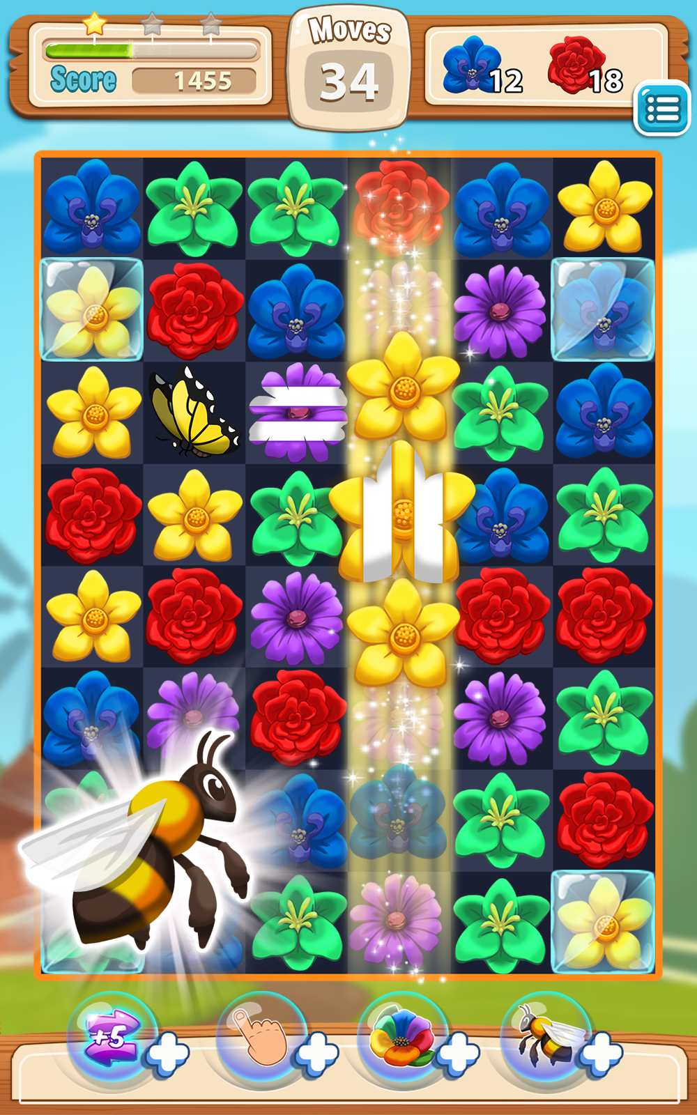 Blossom Blitz Match 3 Game Screenshot