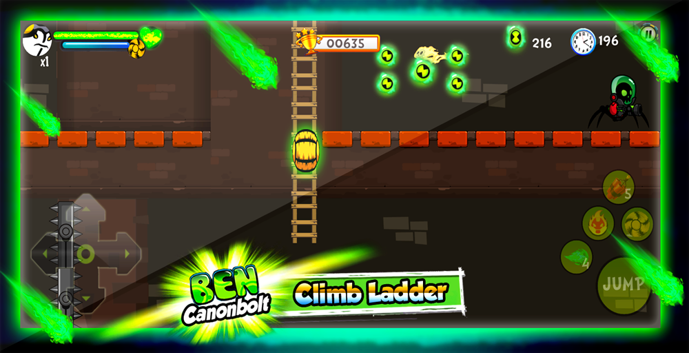 👽 Alien Ben Canonbolt Transform Game Screenshot