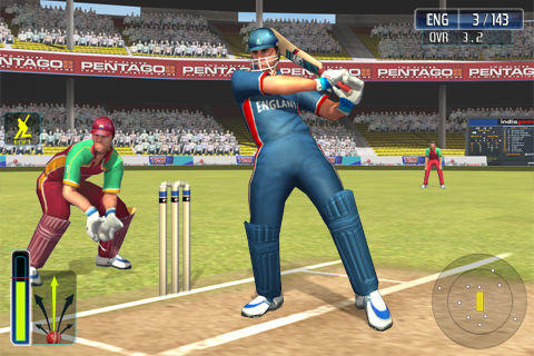 Captura de Tela do Jogo Cricket WorldCup Fever Deluxe