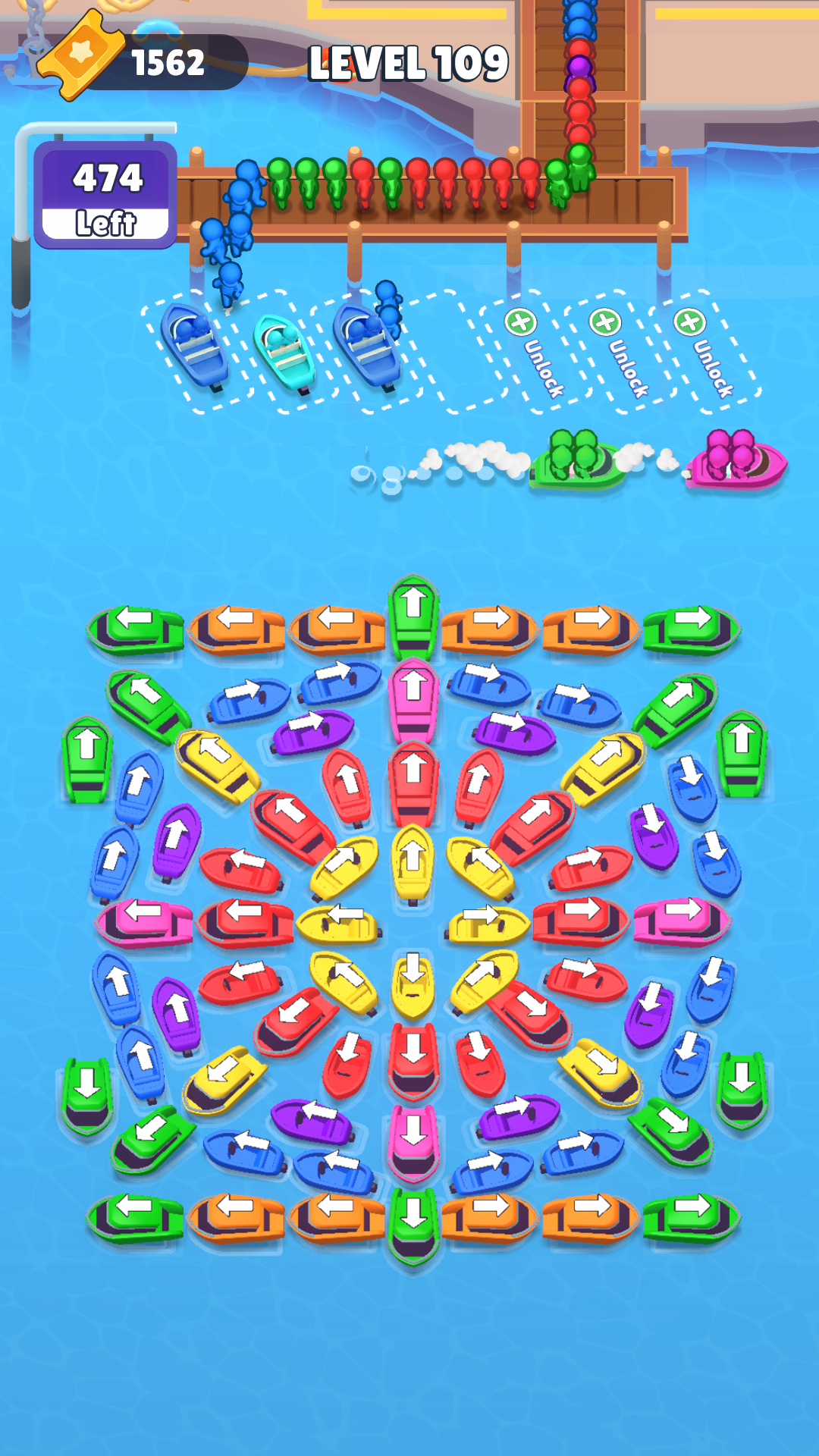 Boat Craze: Traffic Escape Game Screenshot