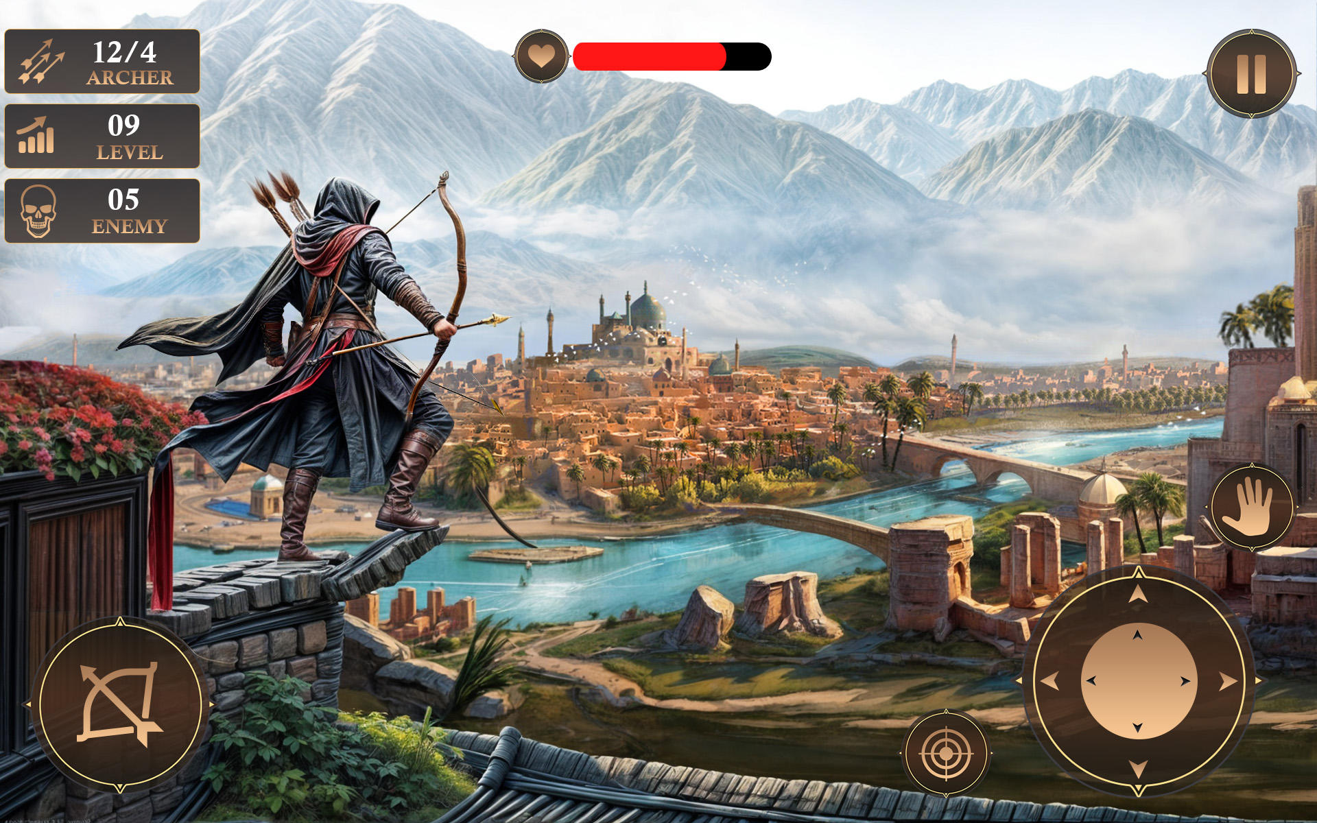 Ninja Samurai Archer Shooting Game Screenshot