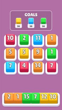 Colored Number Match Game Screenshot