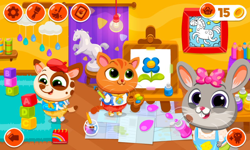 Bubbu School–สัตว์น่ารักของฉัน ภาพหน้าจอเกม