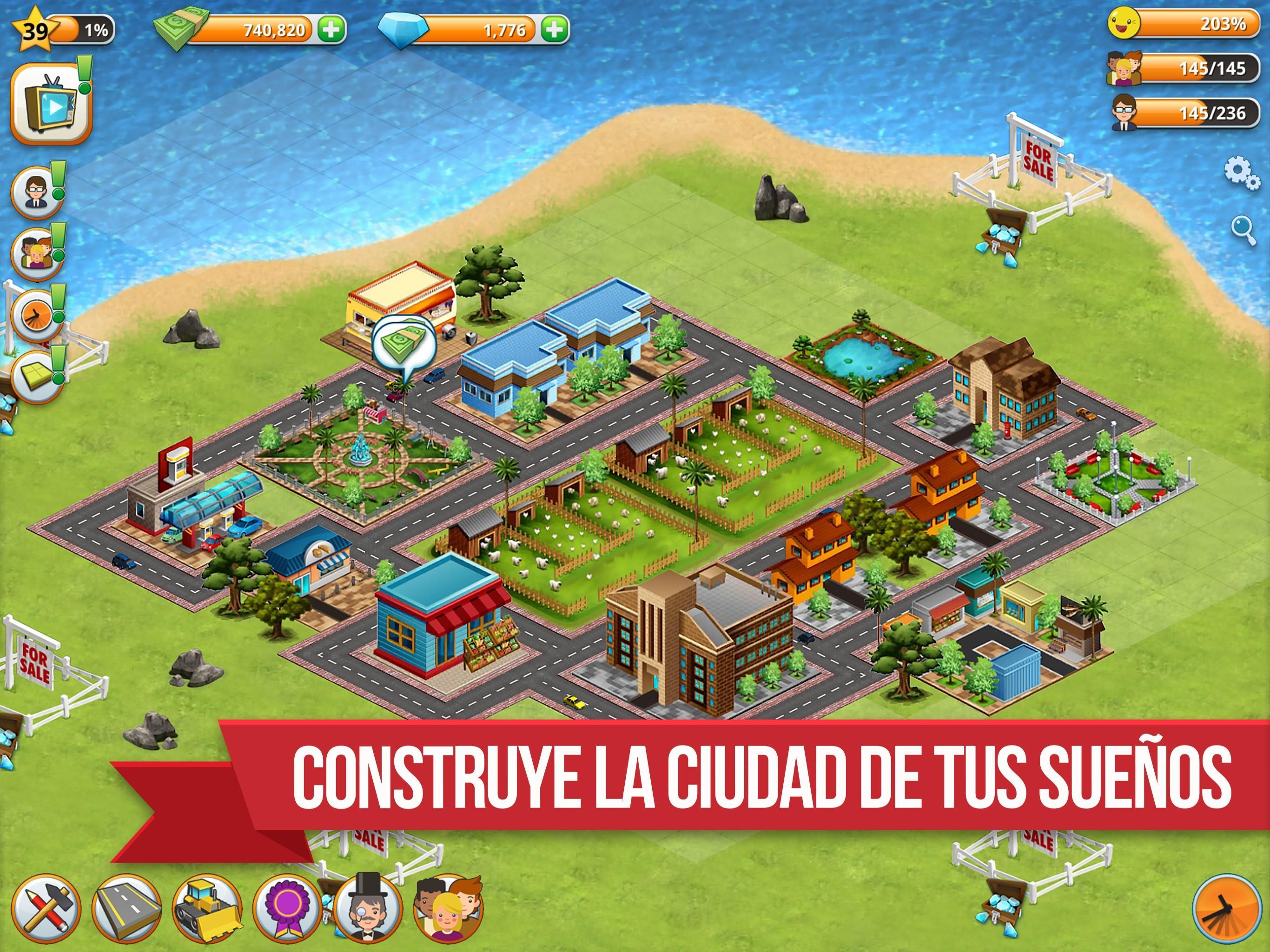 Captura de Pantalla del Juego Ciudad Aldea - Sim de la Isla