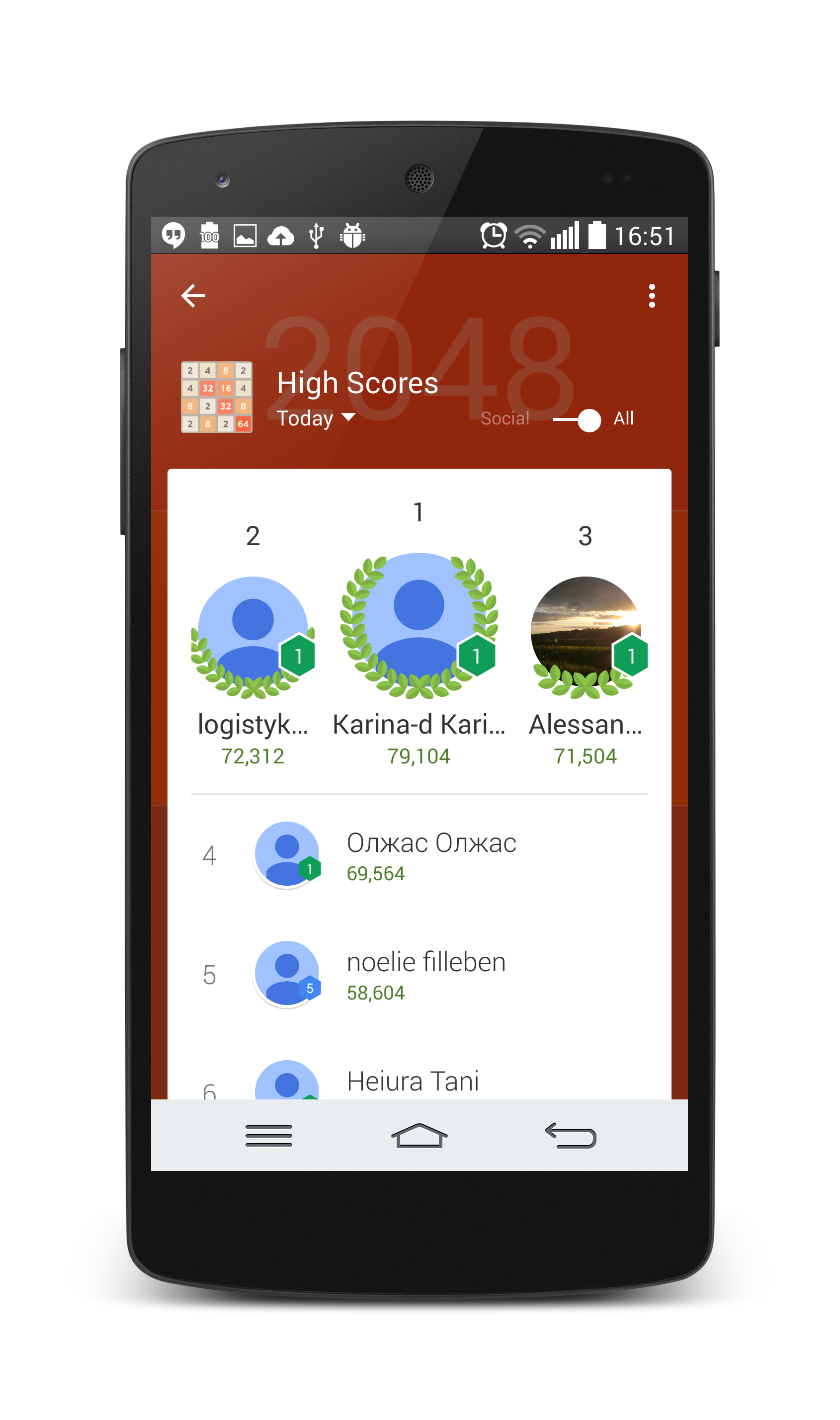 2048 Game Screenshot