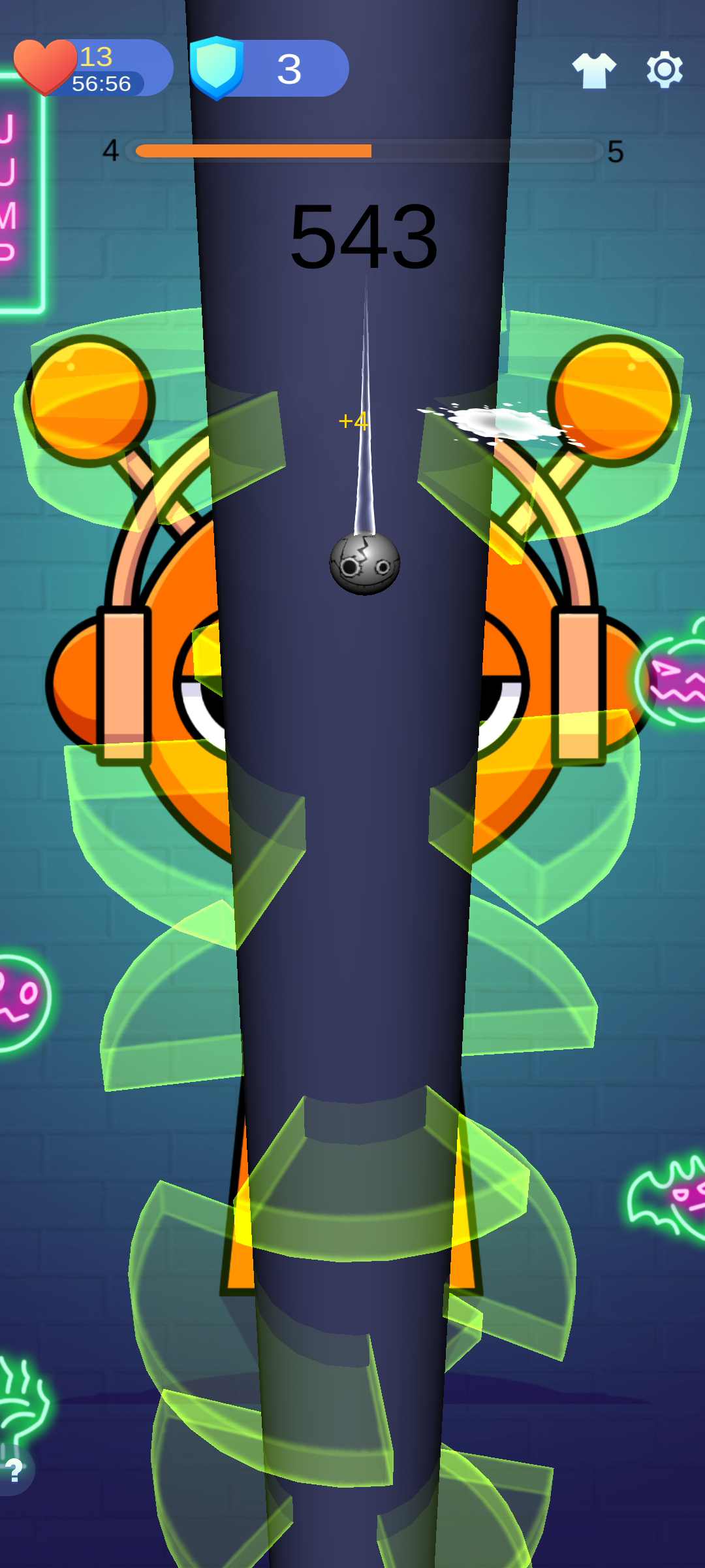 Scary Monster Spranky Jump ゲームのスクリーンショット