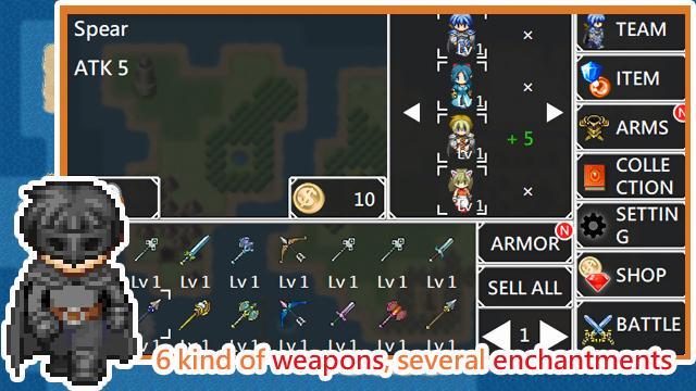 Screenshot of Unlimited Skills Hero - RPG