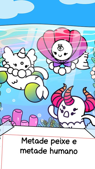 Captura de Tela do Jogo Mermaid Evolution: Merge Game