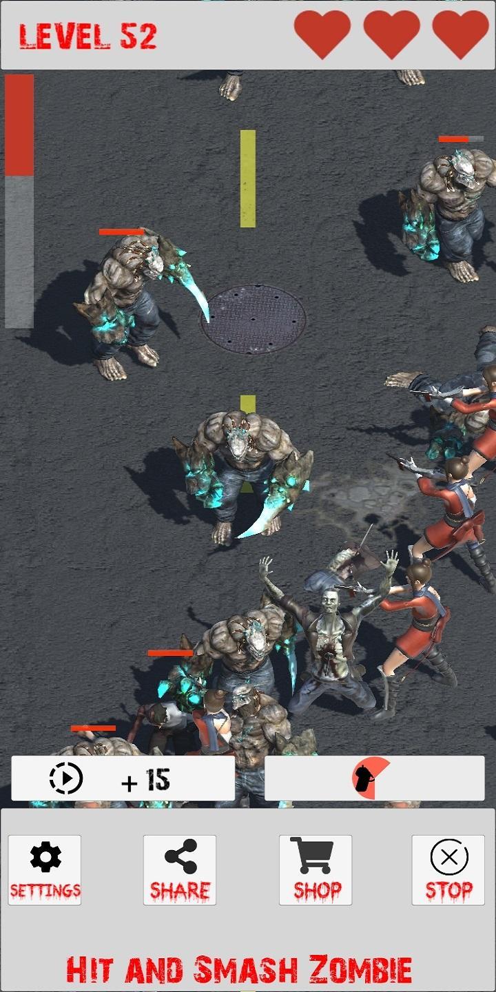 Hit and Smash Zombie Game Screenshot