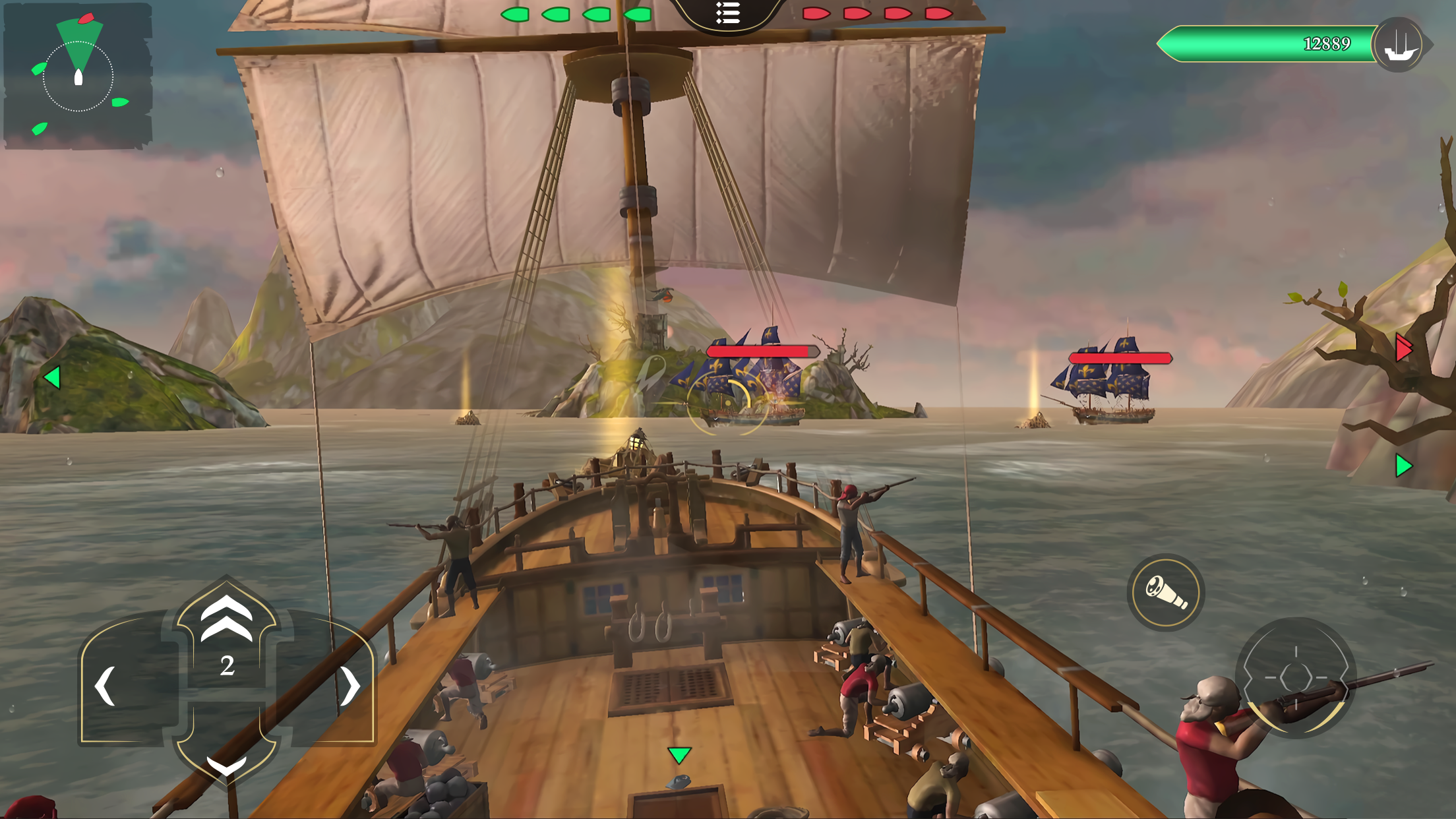 Screenshot 1 of Dragon Sails: Labanan sa Barko 0.20.1