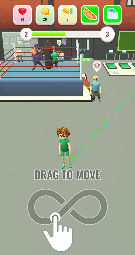 Roblock Gym Clicker Lifting mobile android iOS apk download for