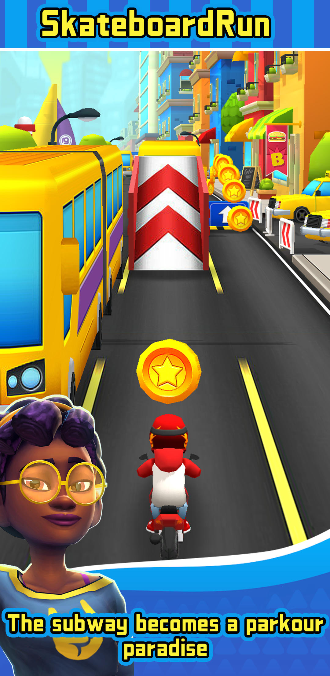 Skateboard Run Game Screenshot