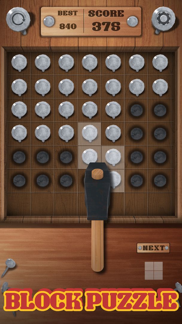 Hammering : Block Puzzle screenshot game