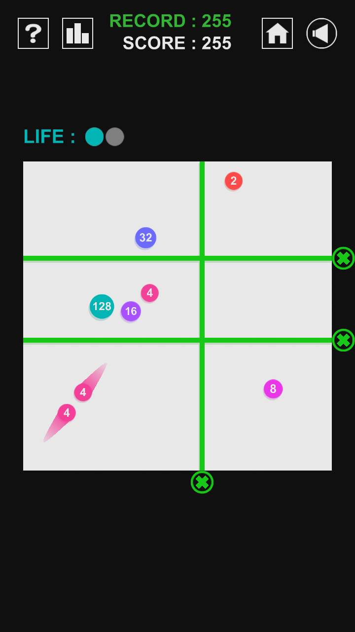 Cuplikan Layar Game 2048 Jezzball