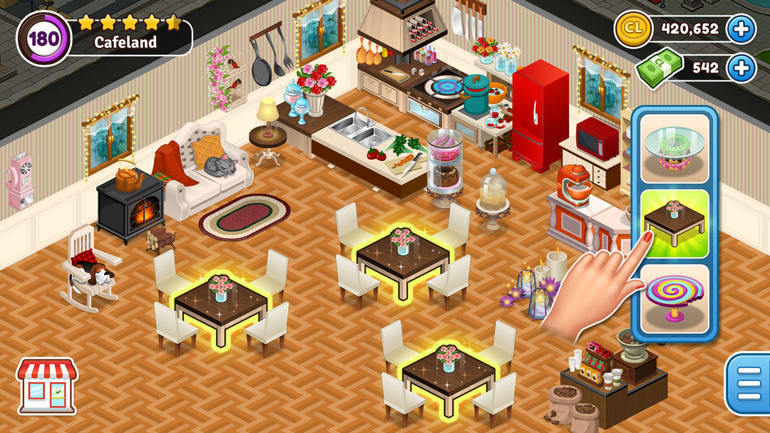 Cafeland - 레스토랑 게임 게임 스크린 샷
