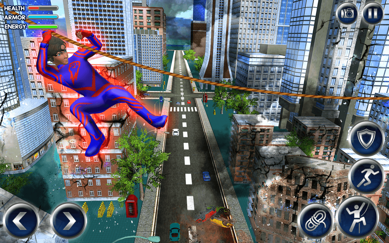 Screenshot 1 of Flying Superhero War -  Grand City Emergency 1.0.4