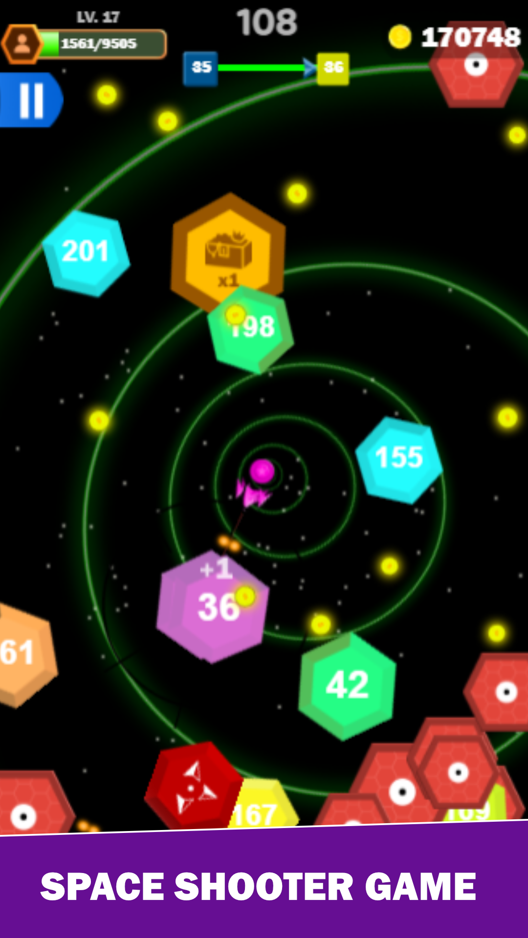 Space Shooter Survivor Game Screenshot