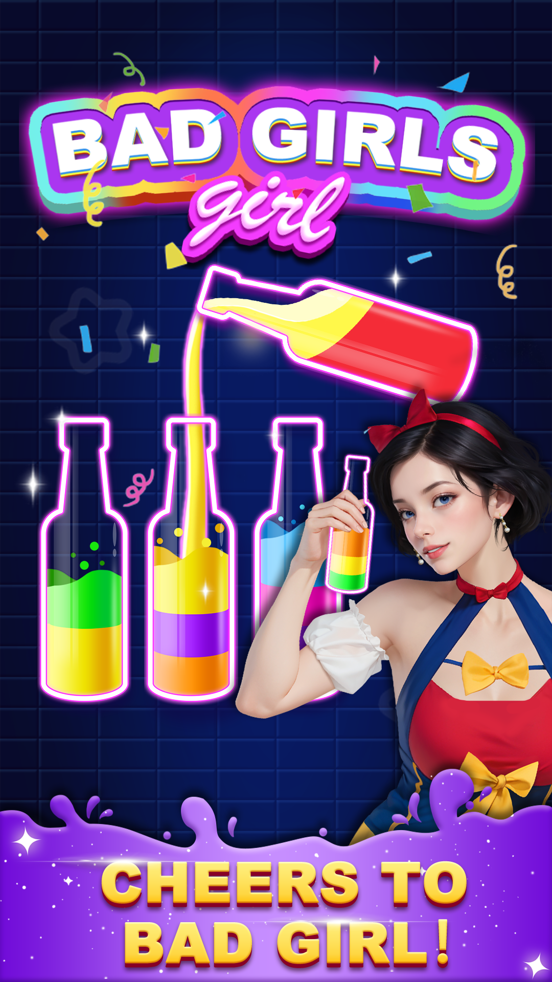 Bad Girl Cocktail Puzzle Game Screenshot