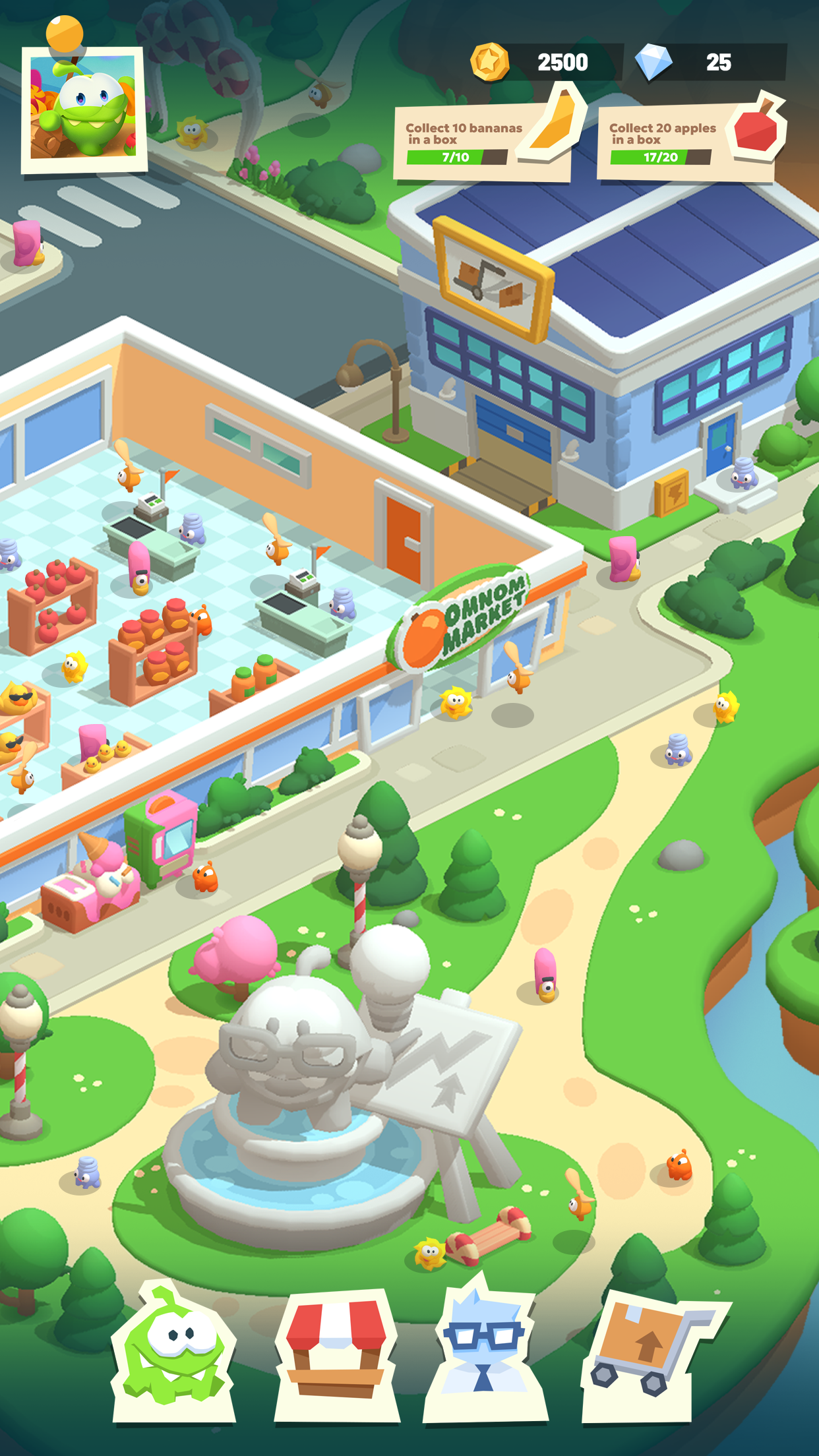 Om Nom Tycoon Game Screenshot