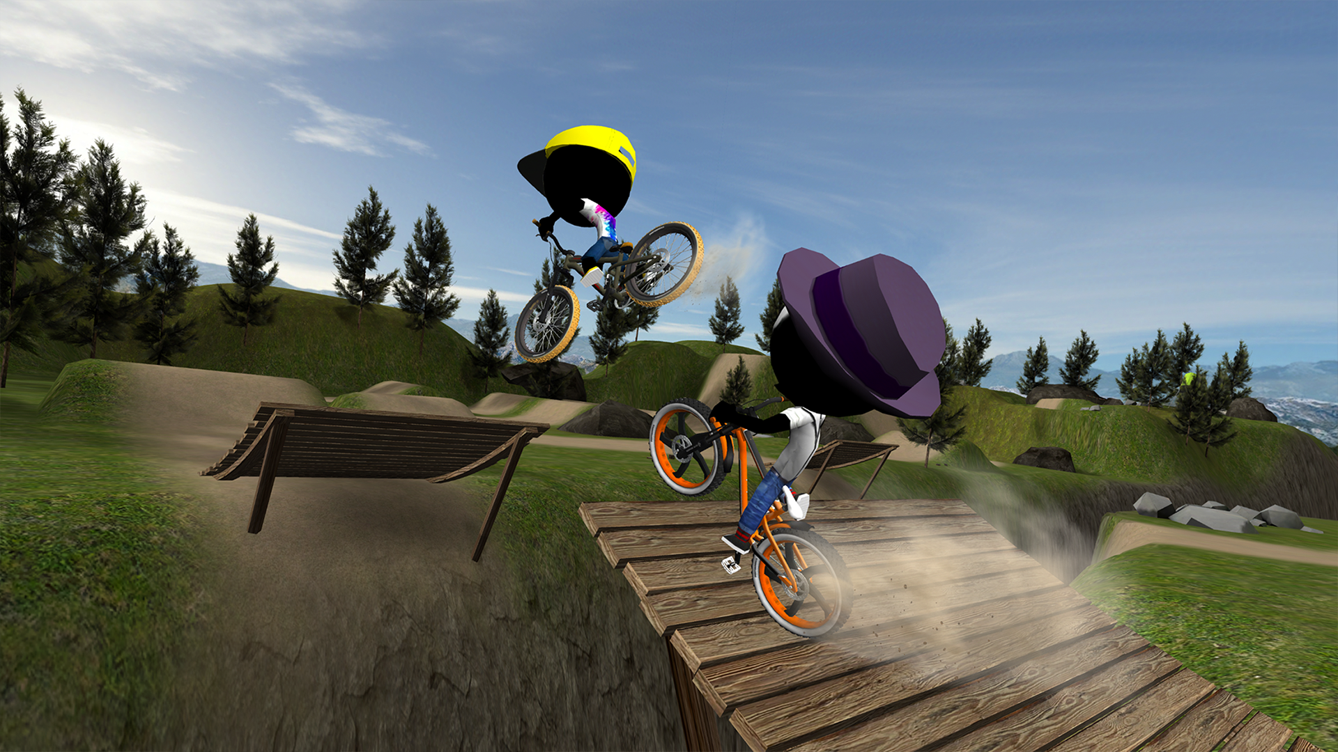 Captura de Tela do Jogo Stickman Bike Battle