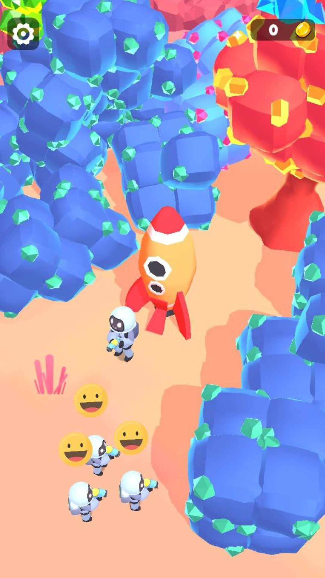 Rocket crystals Game Screenshot