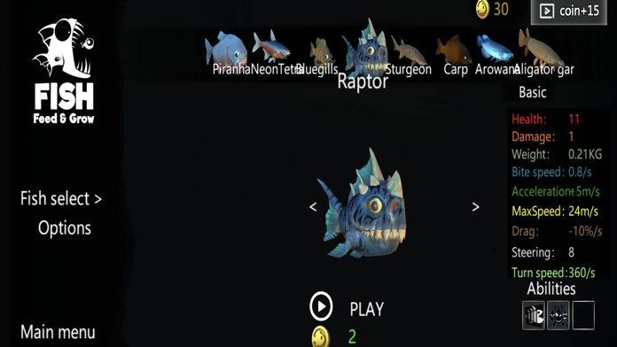 3D Fish Growing 2021 Game Screenshot