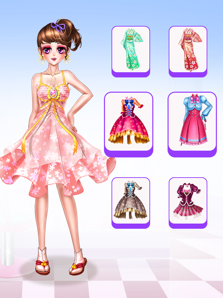 green emerald velvet dress Anime Girls Fashion - Makeup &amp; Dress up Game