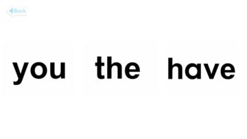 Sight Words 1 Guessing Game 遊戲截圖