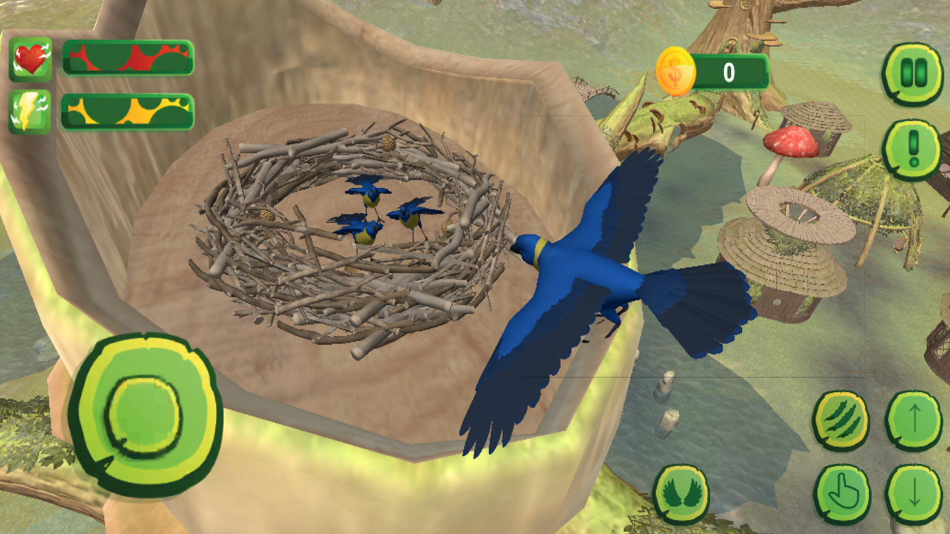 Wild Flying Macaw Parrot Game ゲームのスクリーンショット