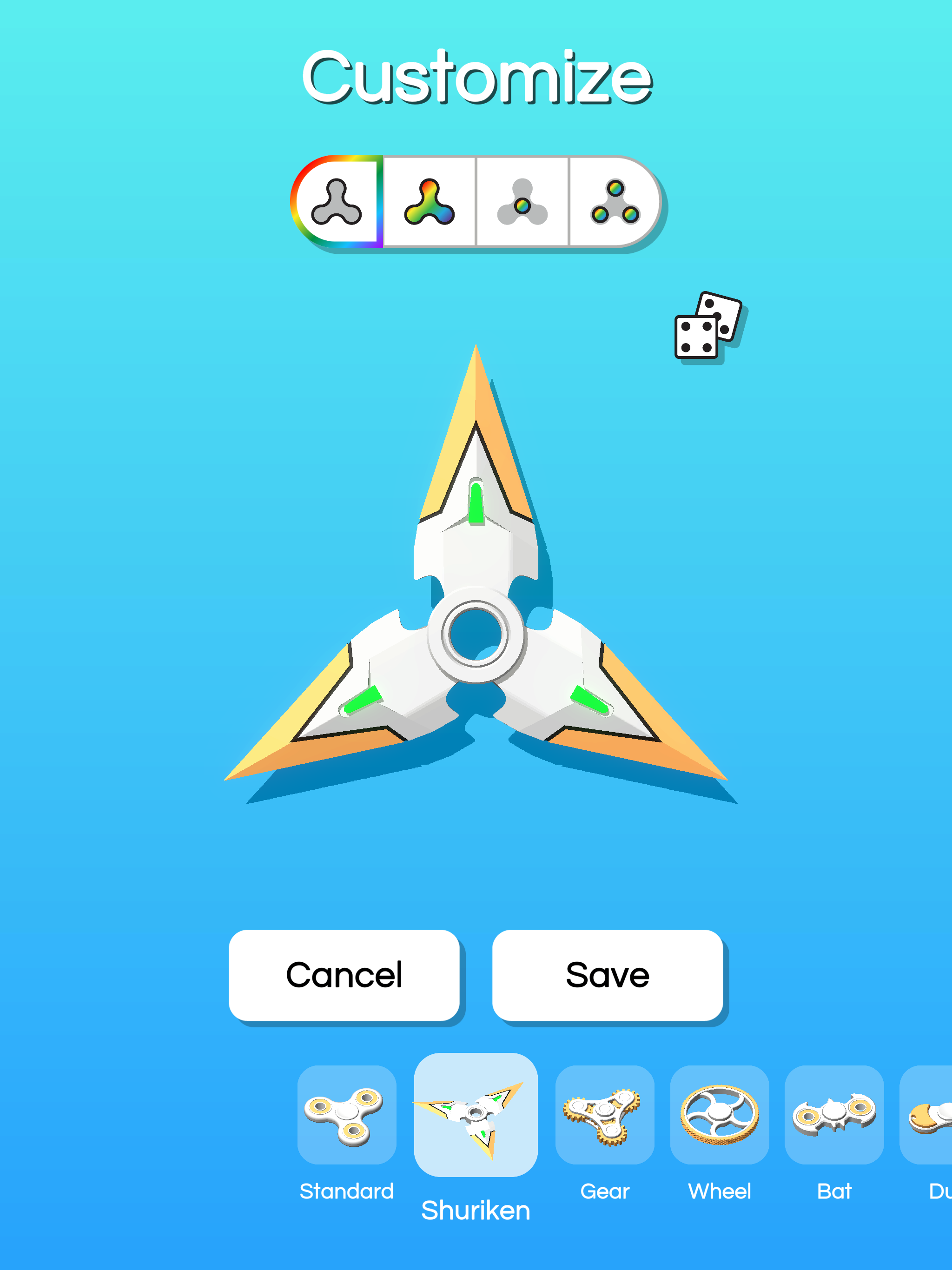 Fidget Spinner Designer 3D Game Screenshot