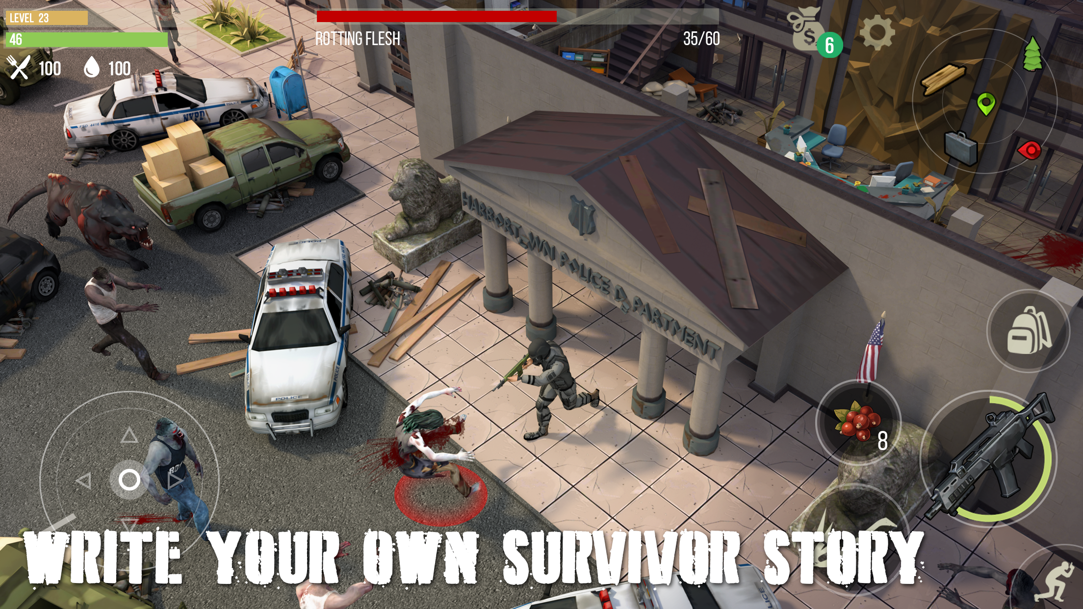 Screenshot 1 of Hari Mangsa: Kelangsungan Hidup Zombie 15.3.33