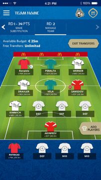 FIFA World Cup™ Fantasy Game Screenshot
