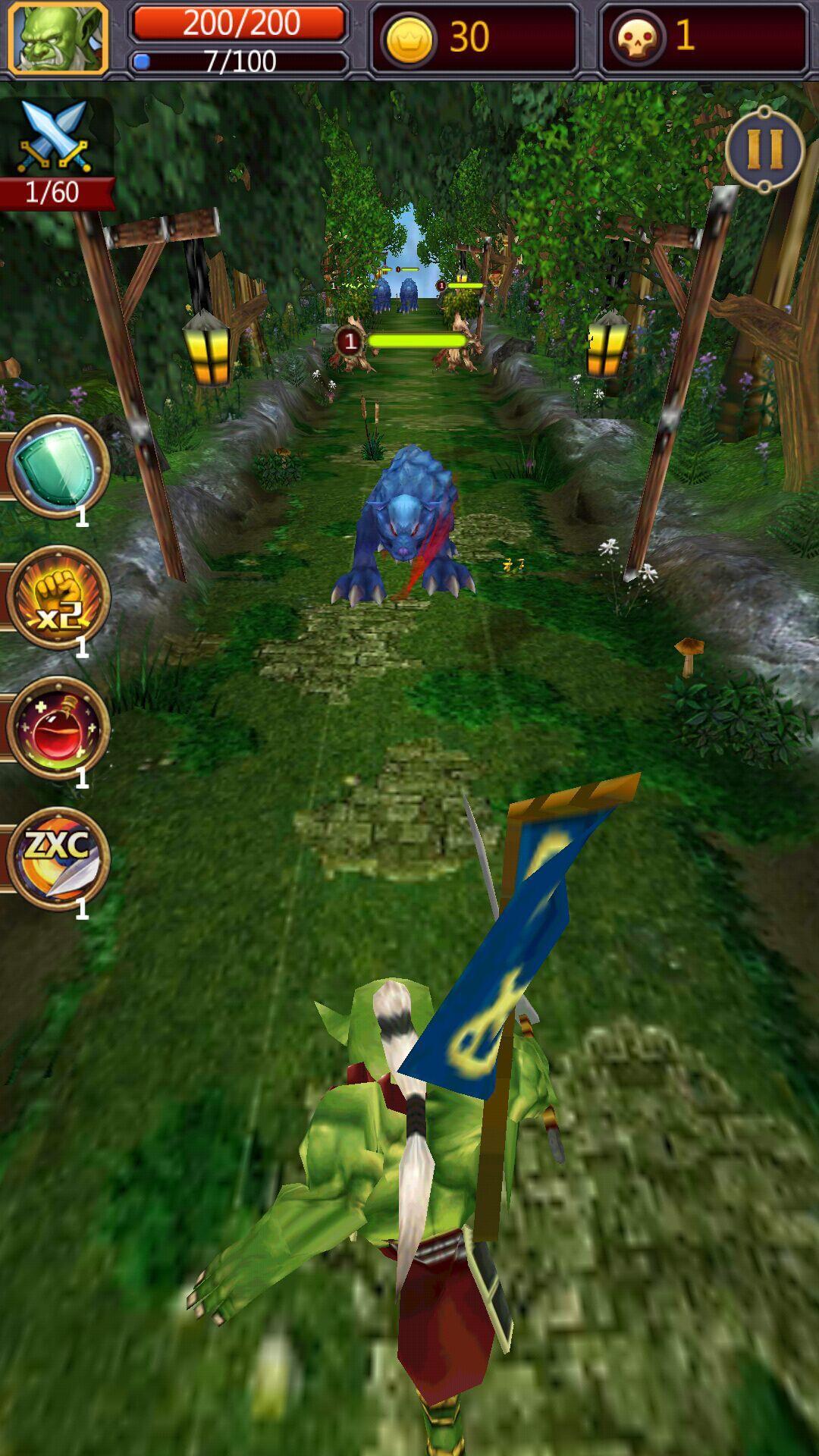 Super Jungle Runner Game Screenshot