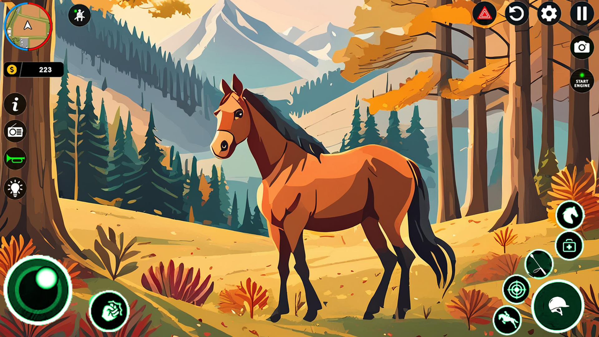 Virtual Horse Farm Riding 3d Game Screenshot