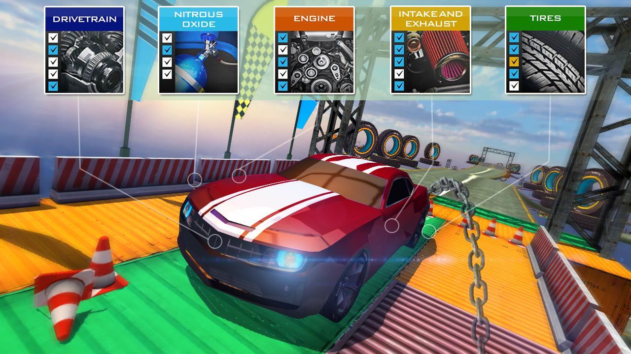 Impossible Flying Chained Car Games遊戲截圖