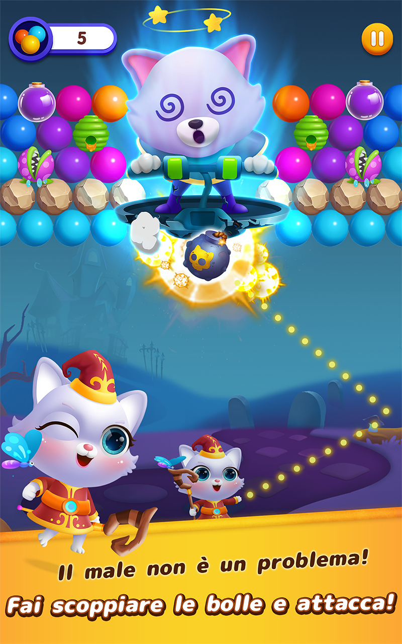 Screenshot 1 of Bubble Shooter: Cat Island 2.0.0