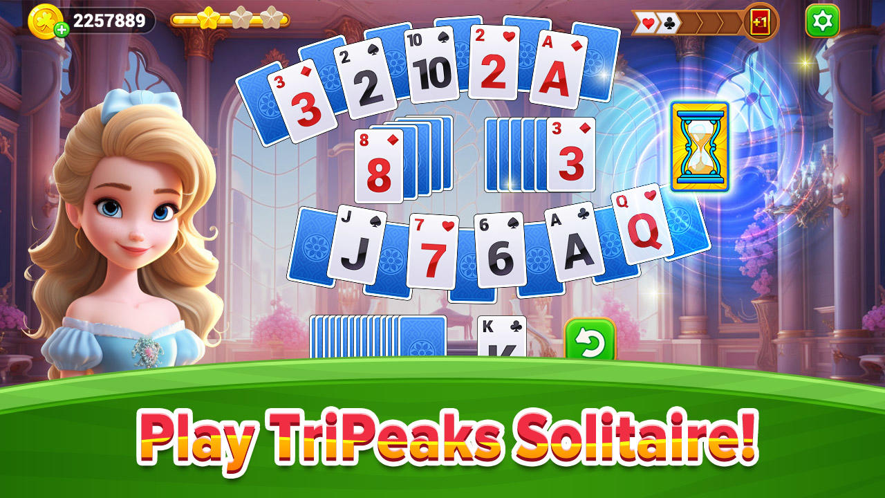 Solitaire Tripeaks jogos de cartas grátis versão móvel andróide iOS-TapTap