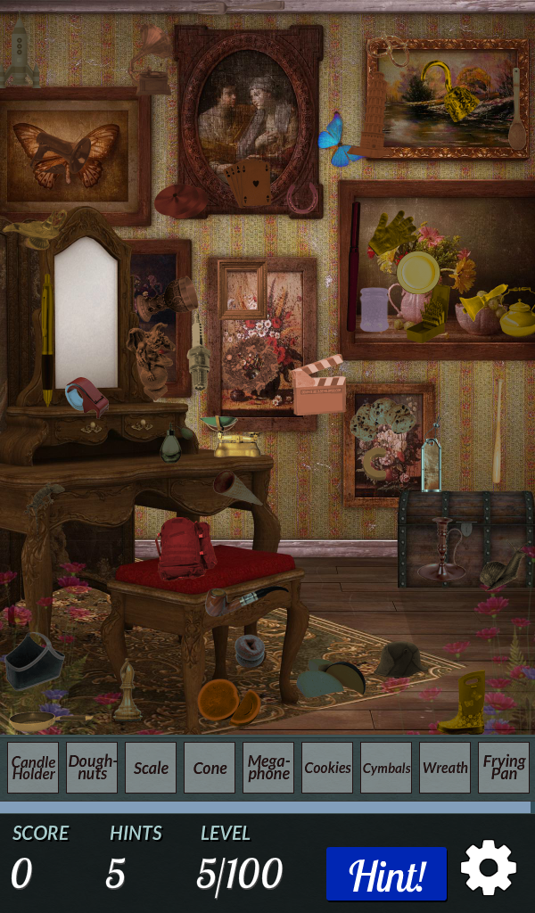 Captura de Tela do Jogo Hidden Object - Art World