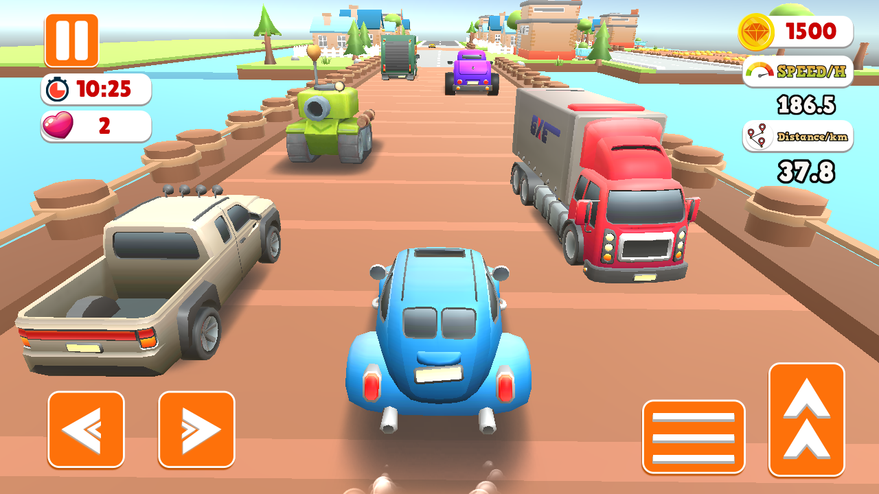 Скриншот игры Kid Cars Highway Traffic Race